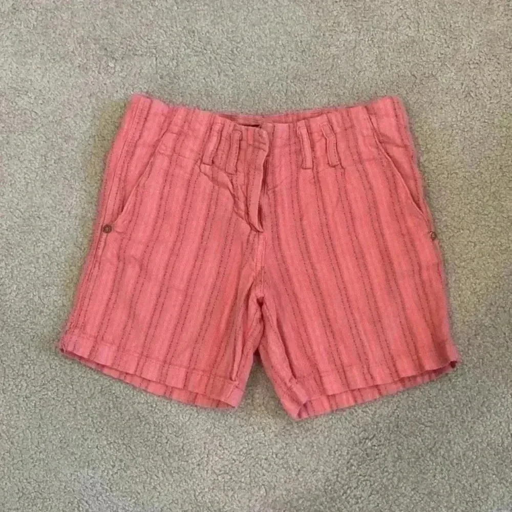 Sanctuary clothing lose Angeles pink coral striped shorts in size 24
